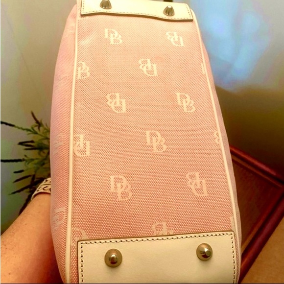 Dooney & Bourke *UNIQUE* Vintage EUC++ Pink Monogram 3-in-1 Crossbody Bag - Picture 9 of 12